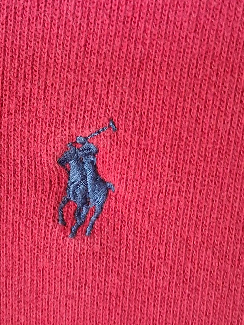 Polo Ralph Lauren Men's Red 1/4 Zip Pullover Sweater; Sz. M; 100% Cotton